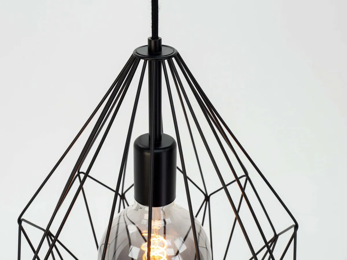 Eglo Carlton Hanglamp E27 - Ø31cm - Zwart