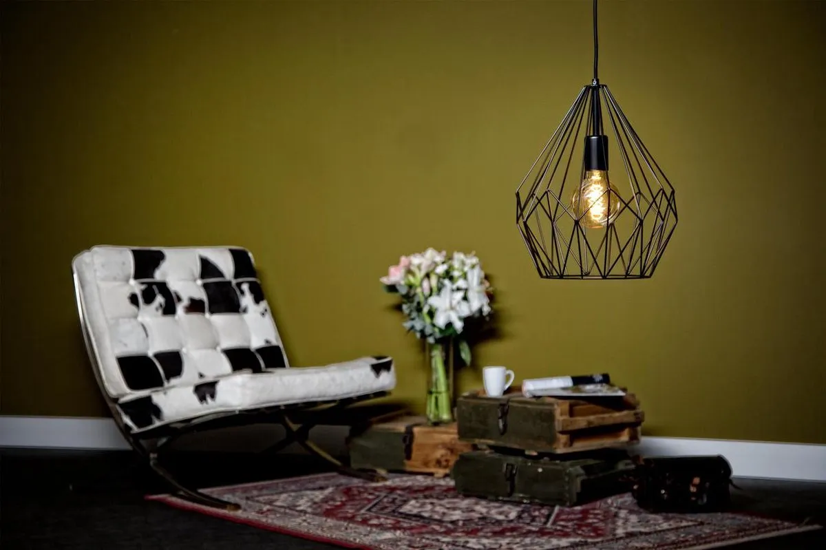 Eglo Carlton Hanglamp E27 - Ø31cm - Zwart - afbeelding 6 van 6
