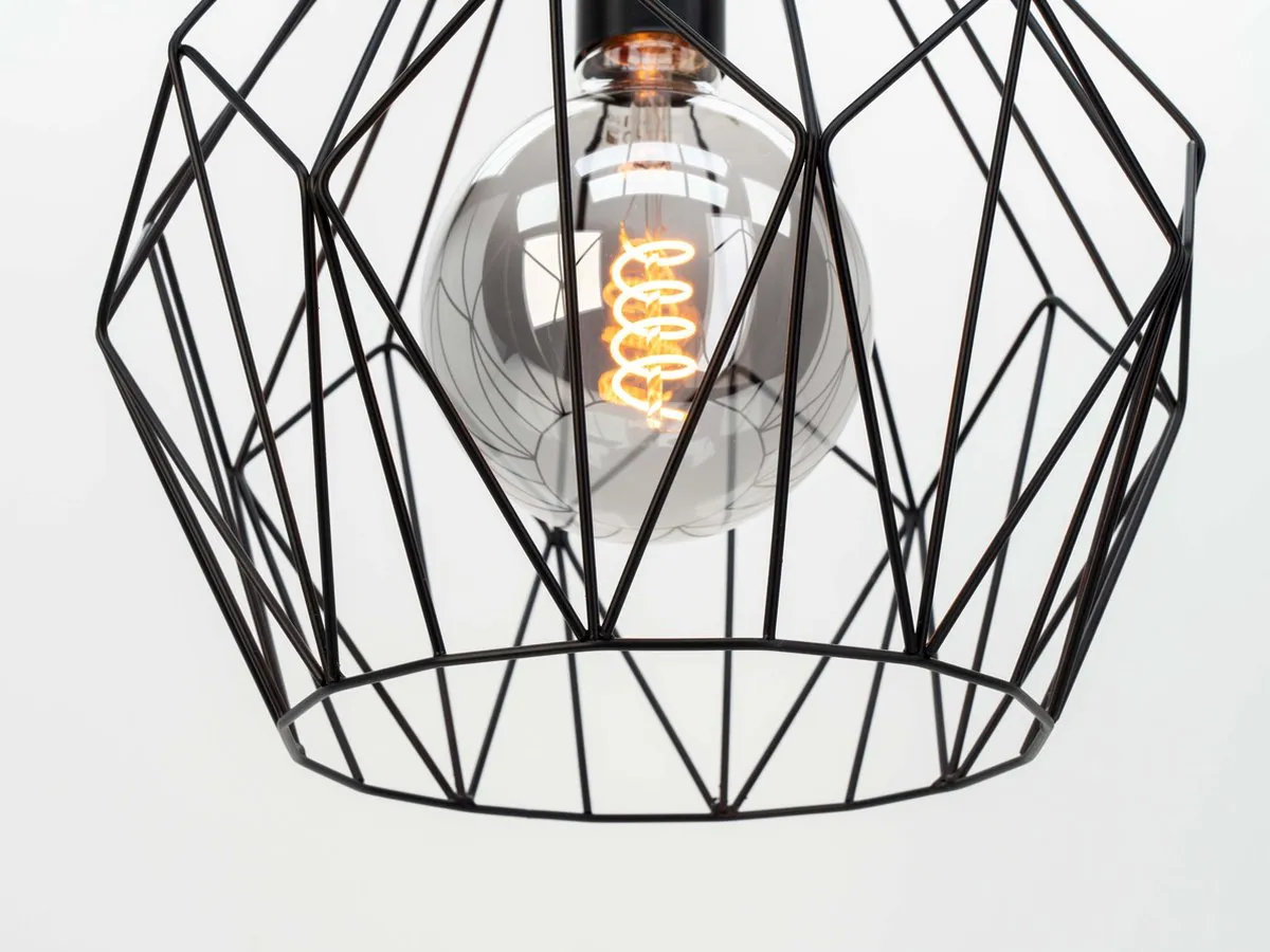 Eglo Carlton Hanglamp E27 - Ø31cm - Zwart