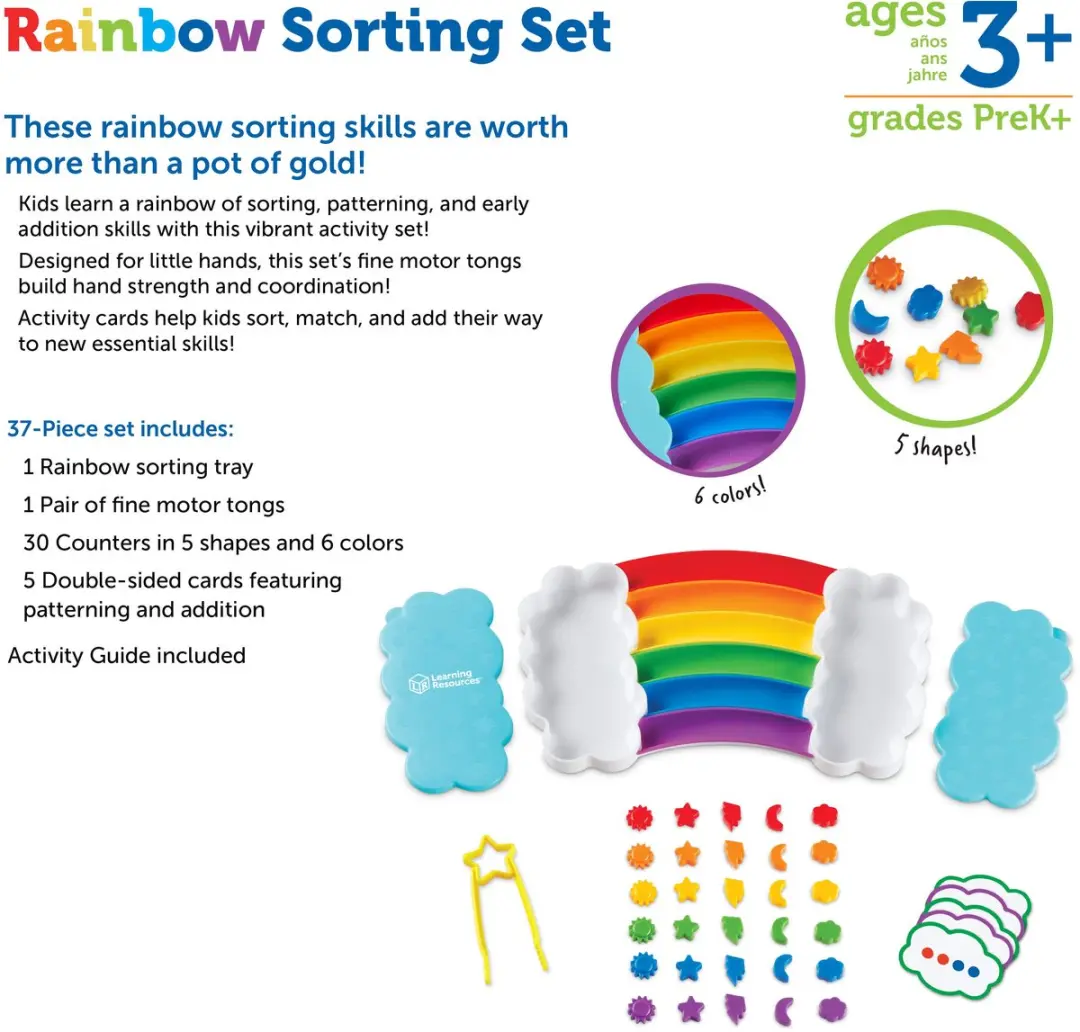 Learning Resources Regenboog Sorteer Tray 3+ - Multikleur