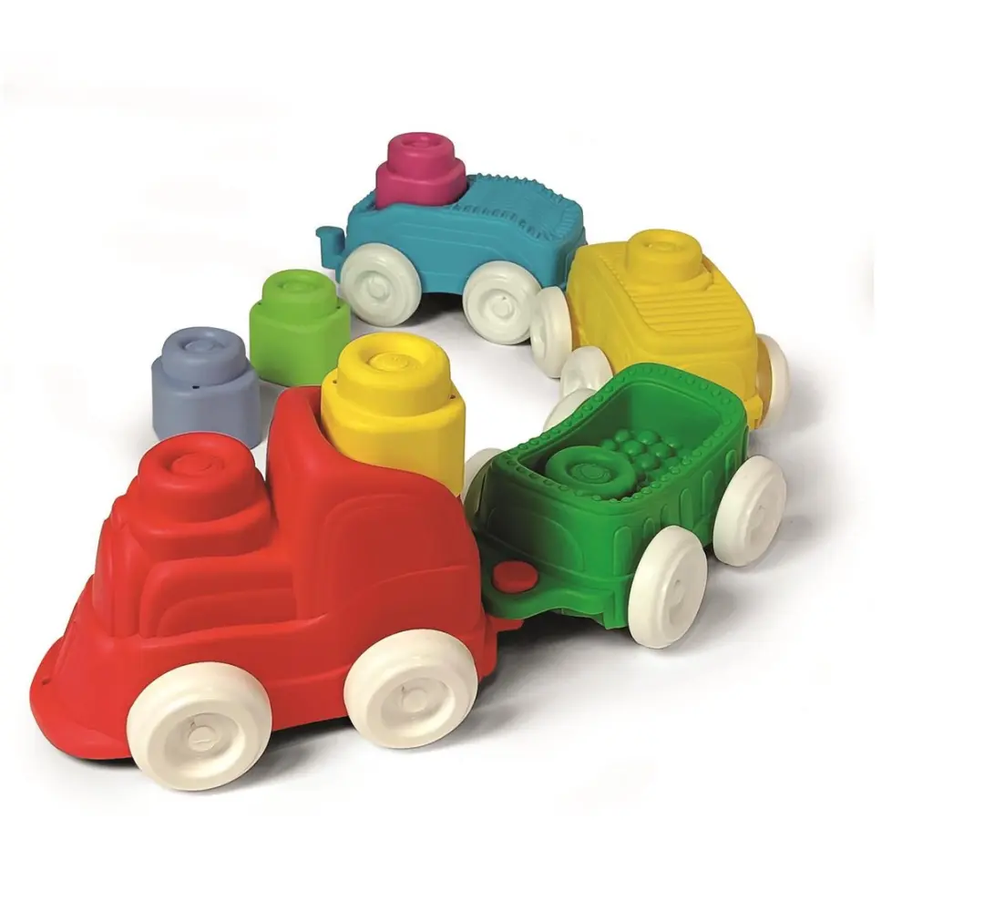 Clementoni Sensorische Trein Soft Clemmy - 13-delig - Multi - afbeelding 5 van 6