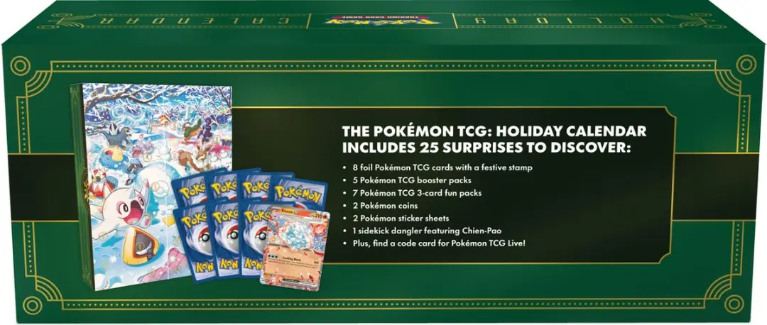 Pokémon Holiday Calendar 2024 Adventskalender - Trading Cards