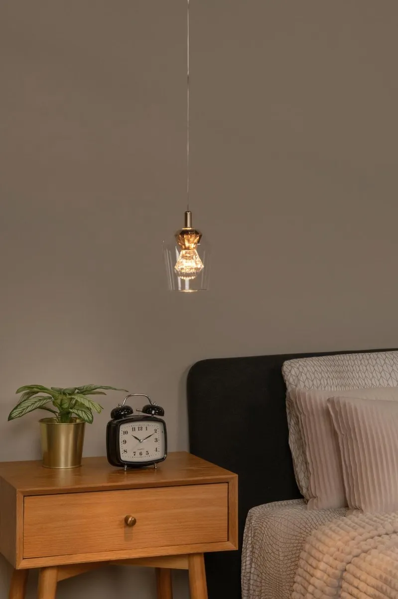Lucide Berliane Hanglamp Ø12cm - LED 4W 2700K Transparant