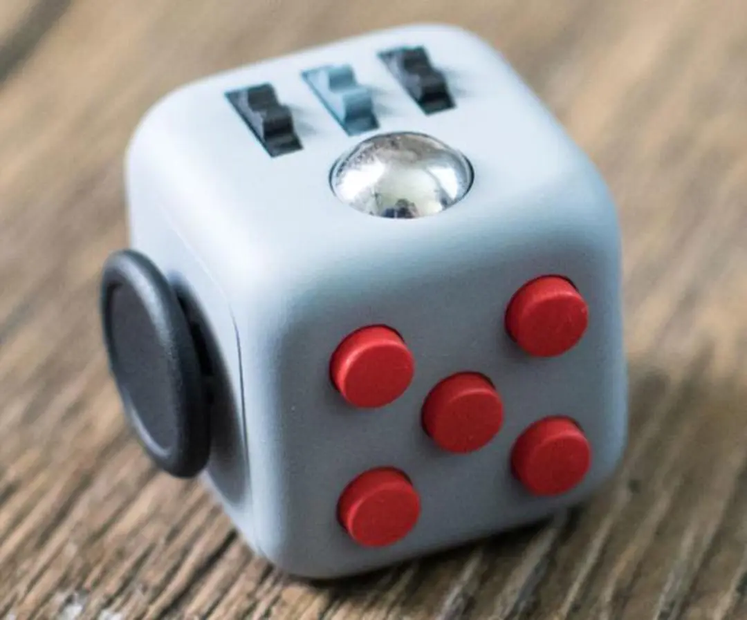 Johntoy Fidget Cube 2 Stuks - Grijs/Zwart/Rood