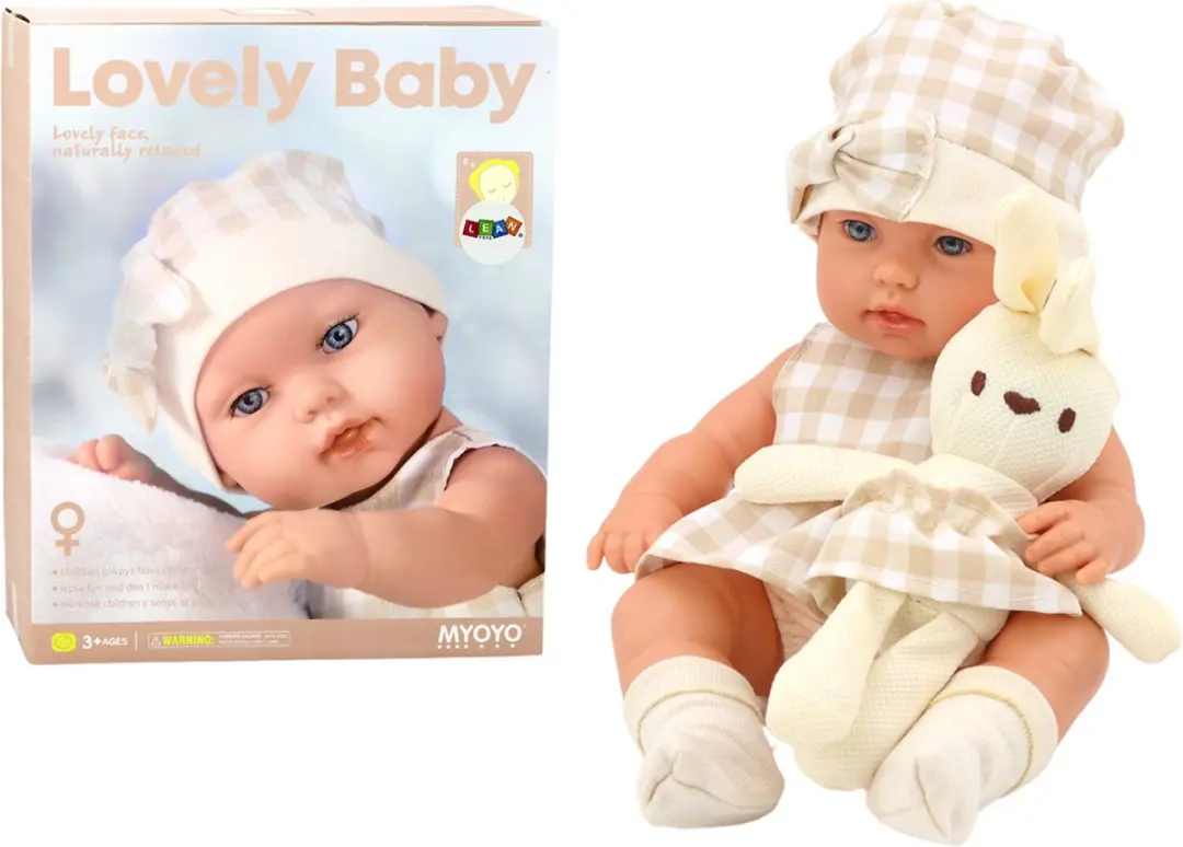 Lean Toys Babypop met Draagbaar Bedje 35x17x8cm