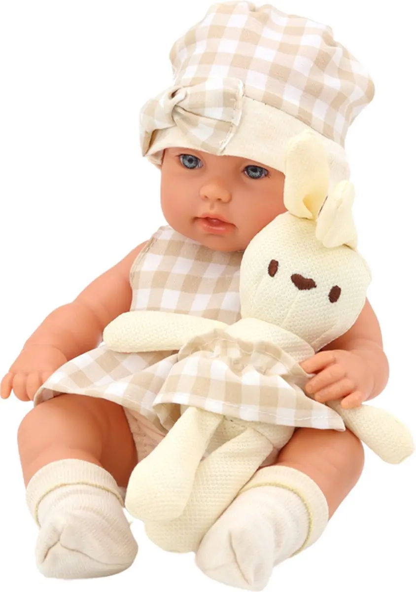 Lean Toys Babypop met Draagbaar Bedje 35x17x8cm - Educatief - afbeelding 3 van 5