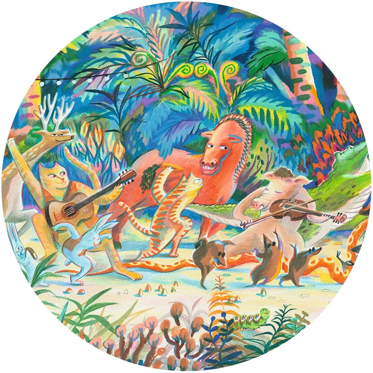Djeco Puzzel Gallery Woods Muziekband 200 Stuks