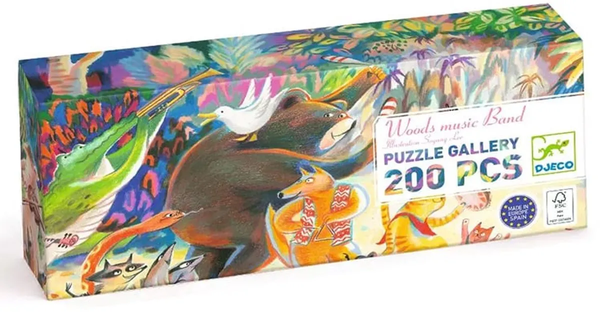 Djeco Puzzel Gallery Woods Muziekband 200 Stuks