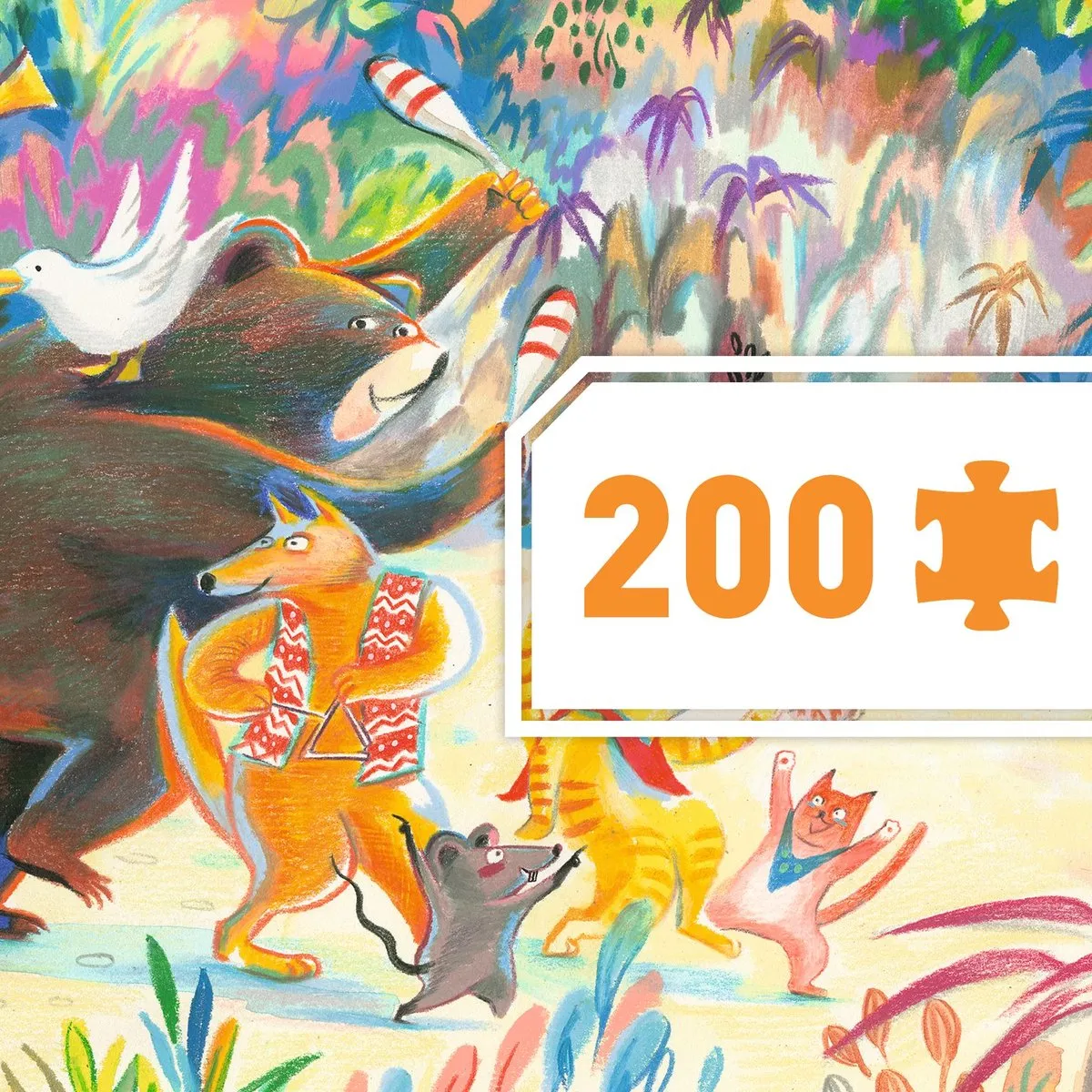 Djeco Puzzel Gallery Woods Muziekband 200 Stuks
