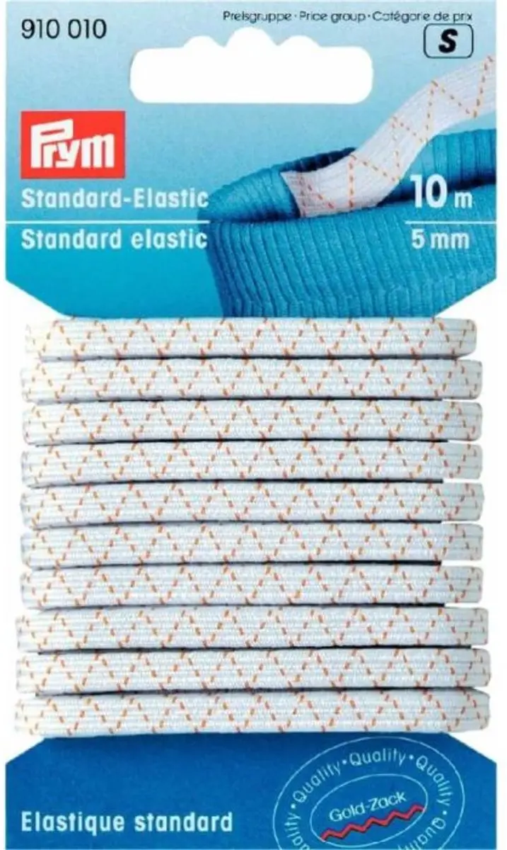 Prym Standaard Elastiek 5mm Wit - 1 Stuk