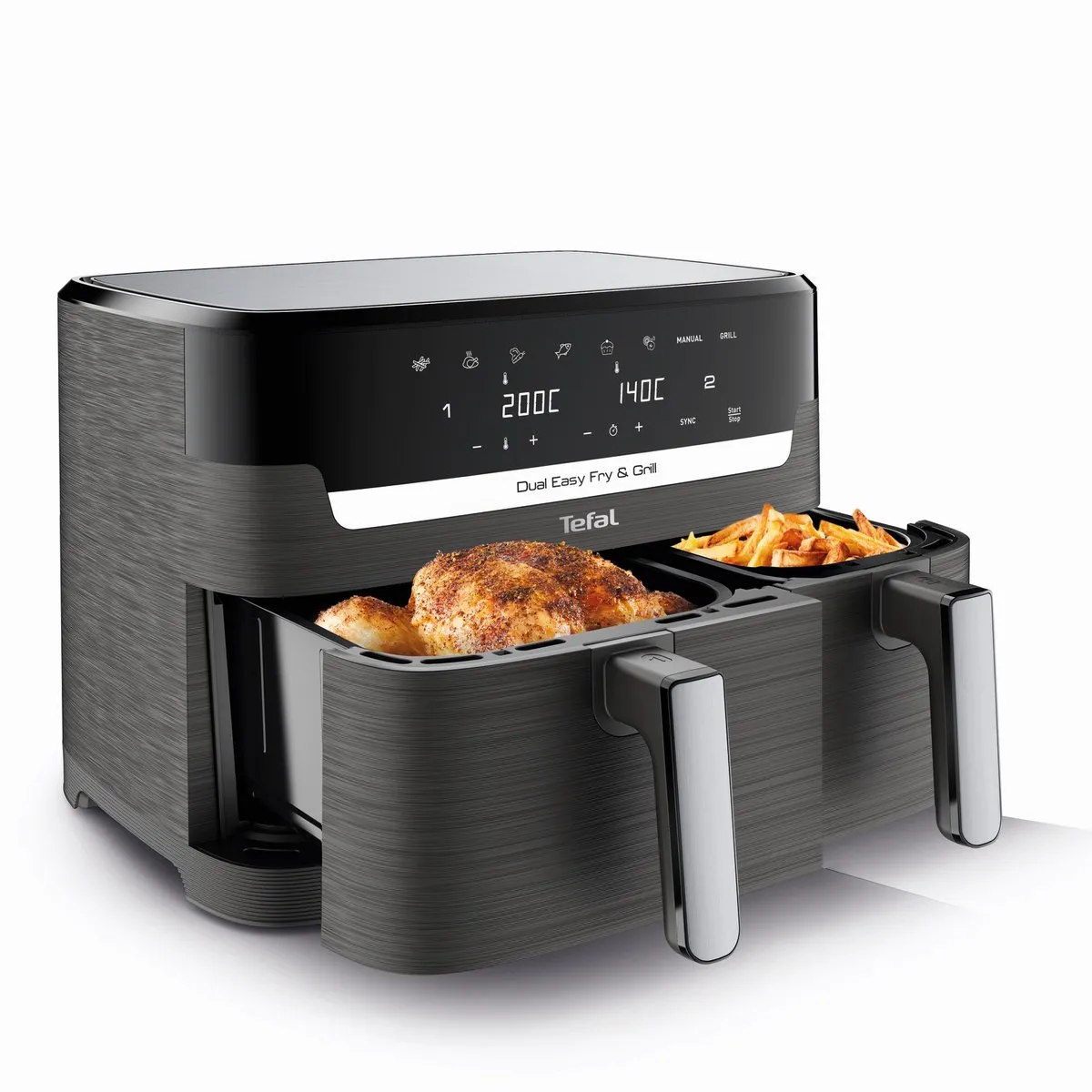 Tefal Easy Fry Dual XXL & Grill EY905B - 8.3L - 2700W