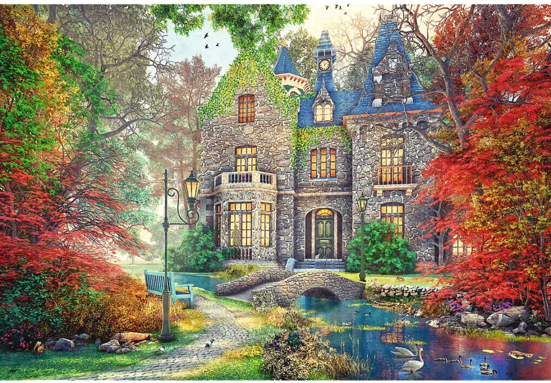 Trefl Legpuzzel Autumn Mansion 1500 Stuks - Meerkleurig