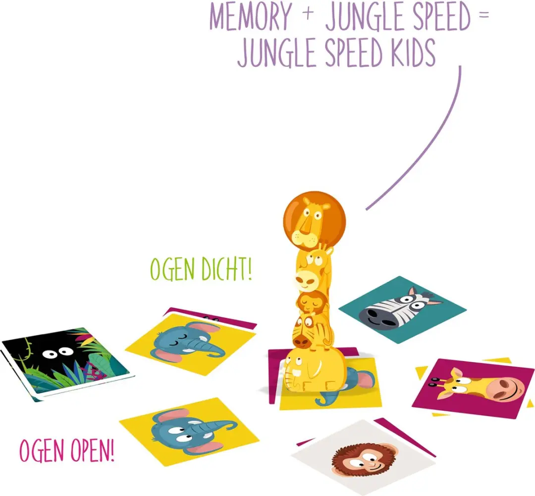 Zygomatic Jungle Speed Kids Kaartspel - 2-6 Spelers