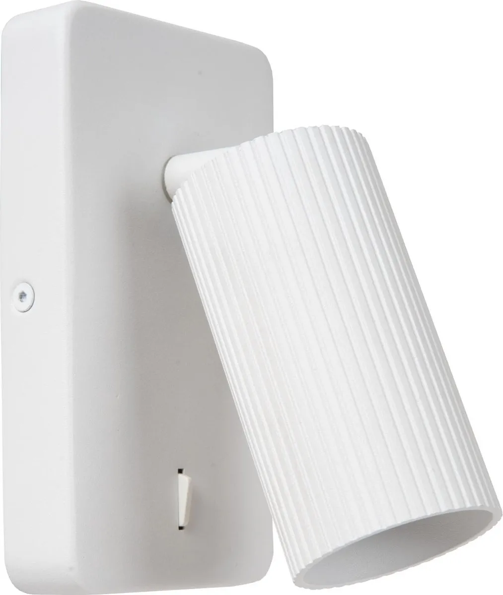 Lucide CLUBS Bedlamp/Wandlamp GU10 40W - Wit