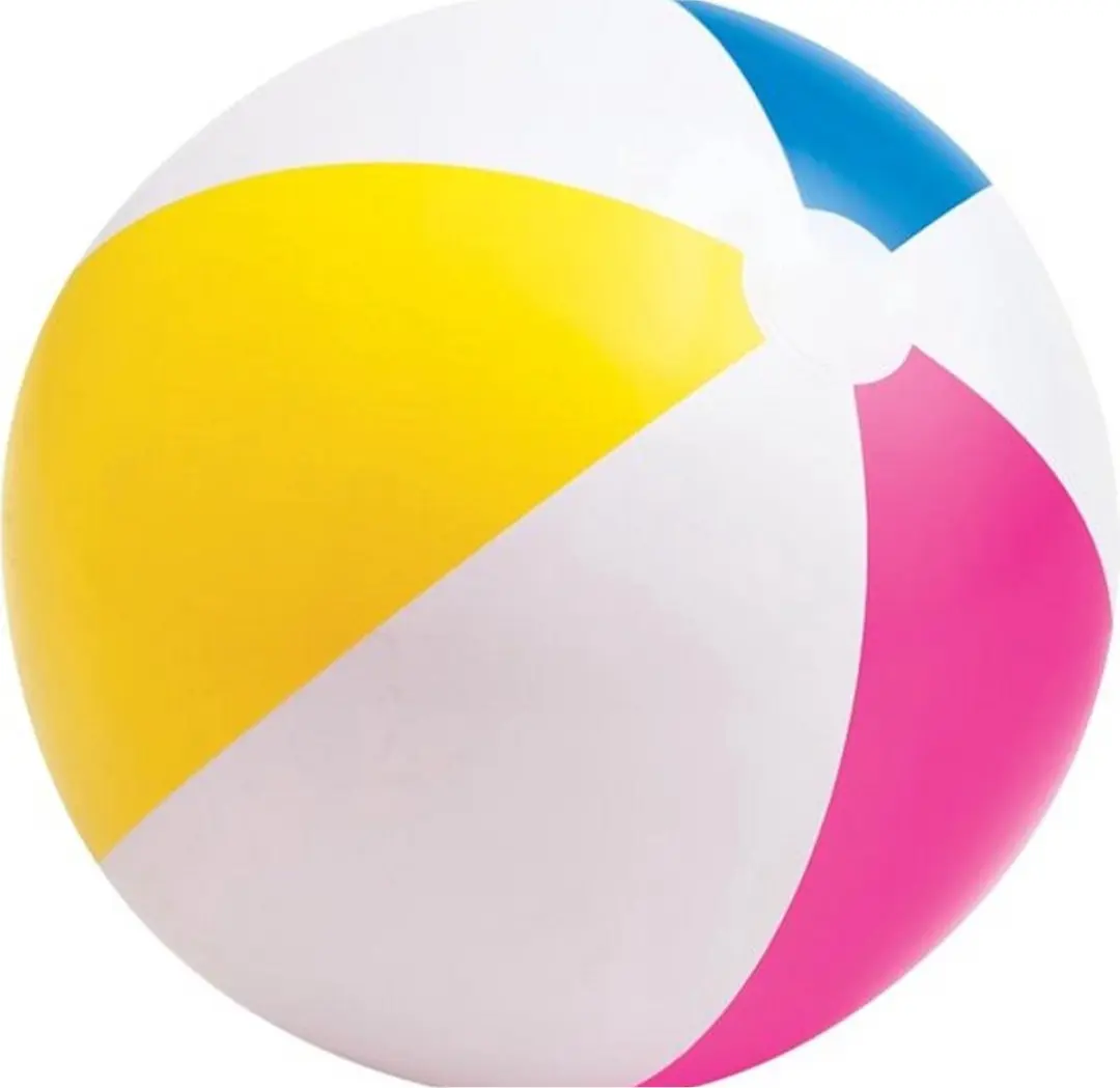 Intex Strandbal 61cm - Blauw/Geel/Rood/Wit