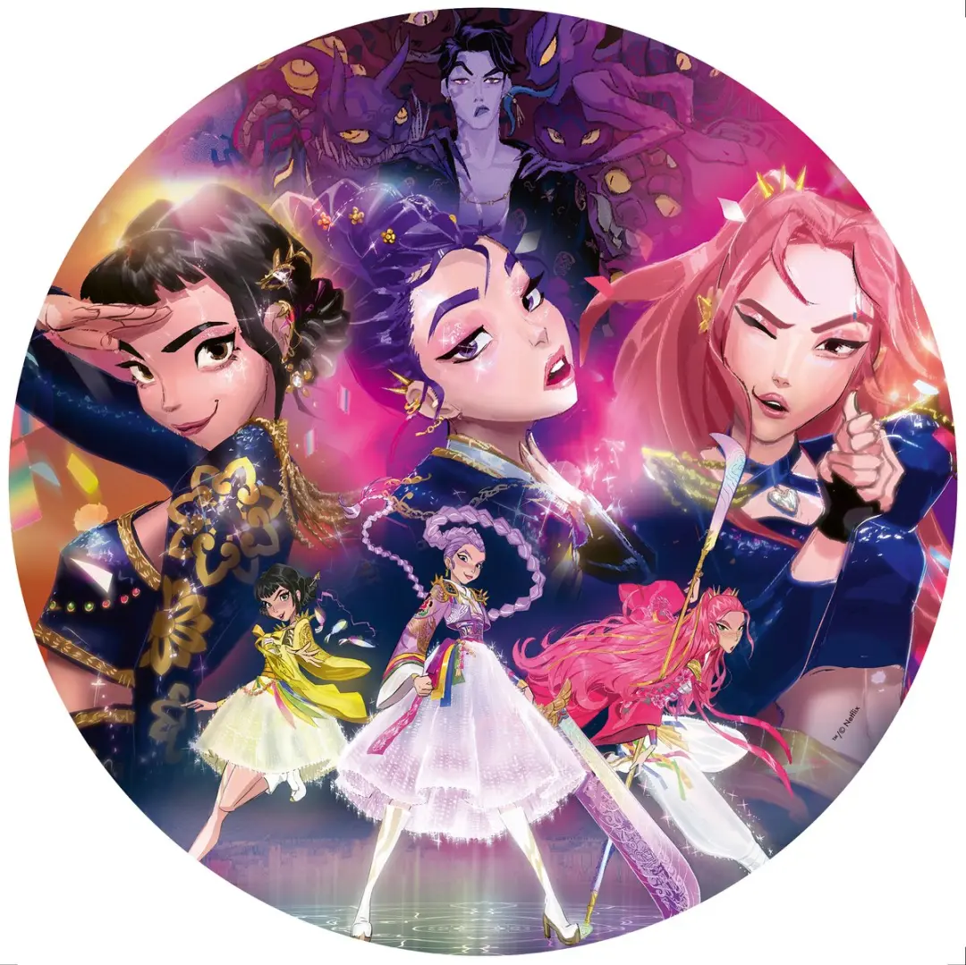 Ravensburger Kpop Demon Hunters Ronde Puzzel 500 Stuks - RAVE12002052