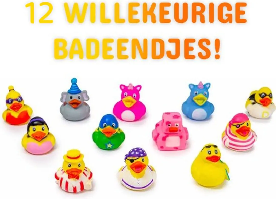 Topknuffels Badeendjes Set 12 Stuks
