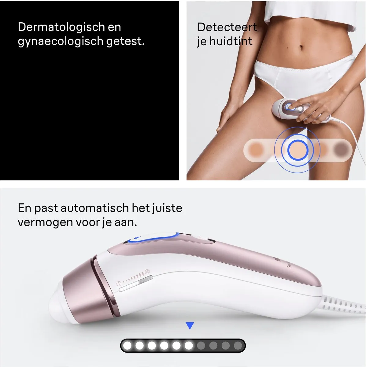 Braun Smart Skin i·expert PL7432 IPL Ontharingsapparaat - 400.000 Flitsen - Wit