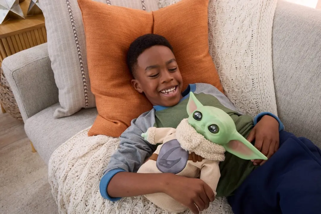 Mattel Star Wars Grogu Knuffel Vinyl Hoofdje - Meerkleurig