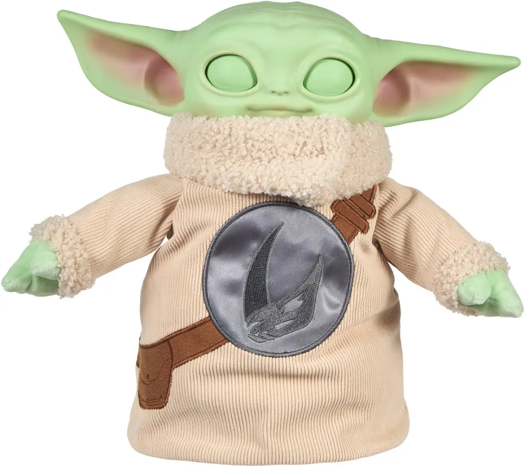 Mattel Star Wars Grogu Knuffel Vinyl Hoofdje - Meerkleurig