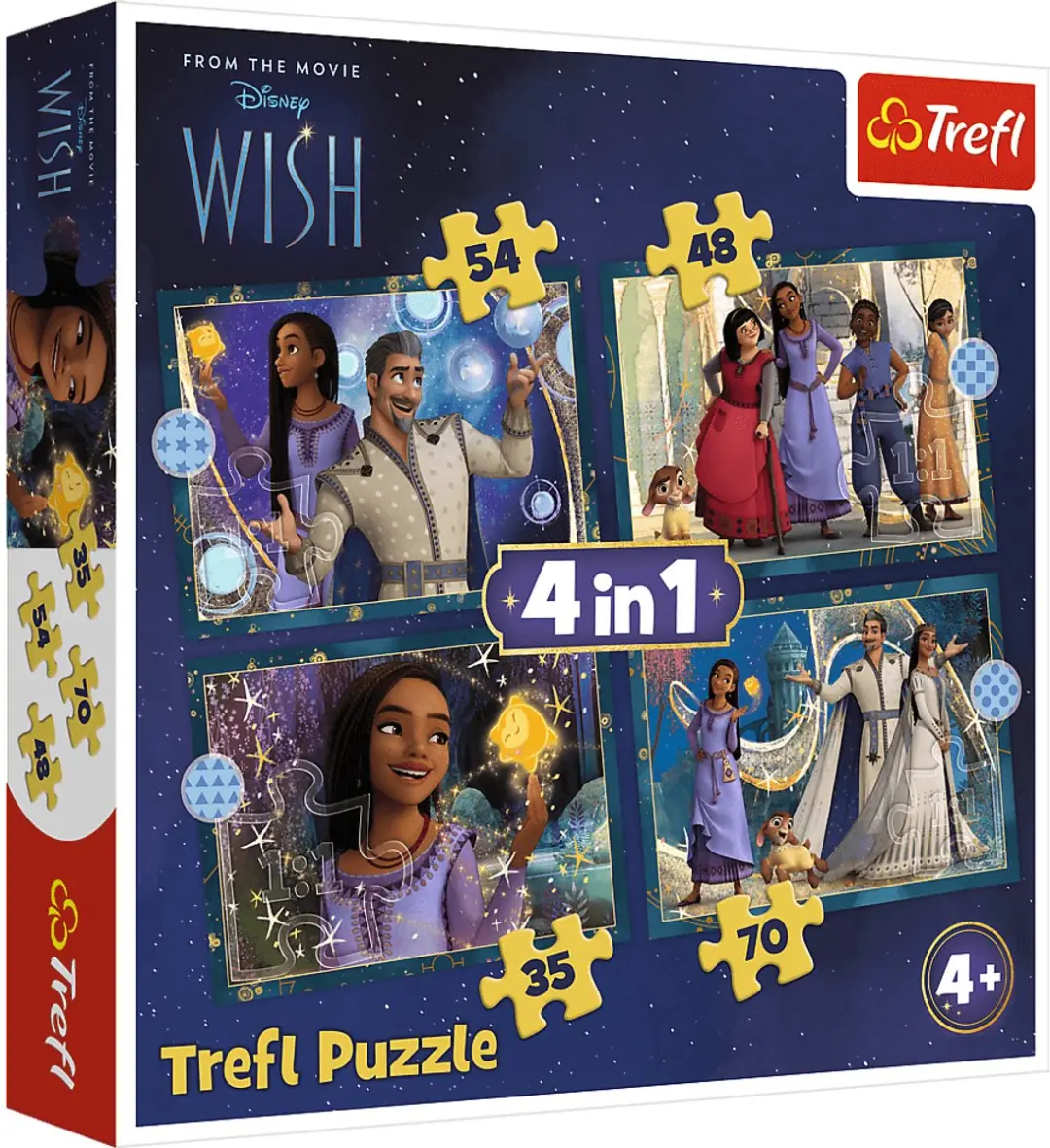 Trefl Disney Wish Puzzelset 4-in-1