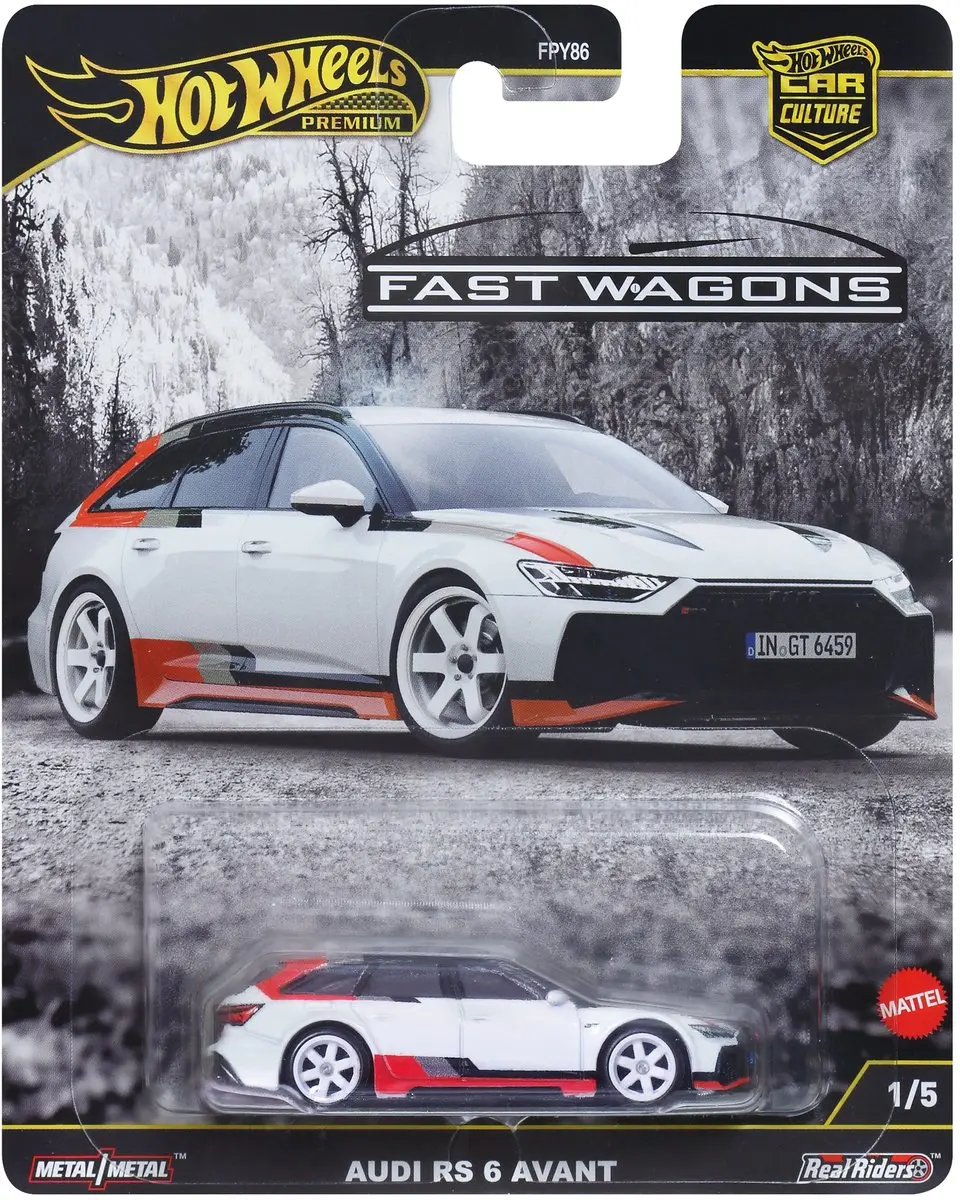 Hot Wheels Premium Autocultuur Mazda RX3 Wagon 'Fast Wagons' 1:64 - Wit