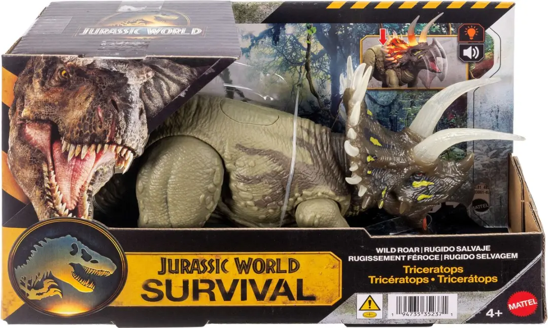 Jurassic World Survival Wild Roar Triceratops JKL81