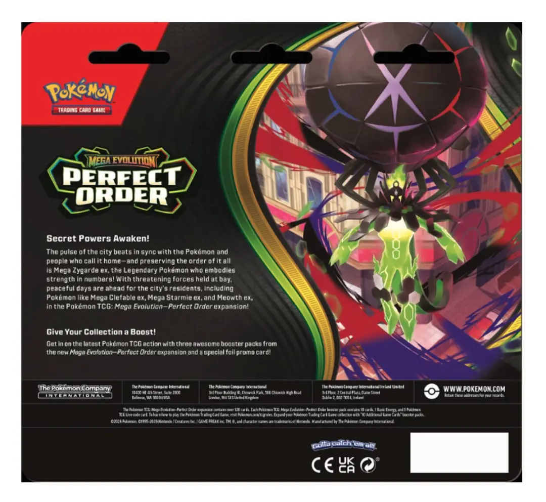 Pokémon Kaarten Mega Evolution - 3 Booster Packs + Chikorita Foil Promo