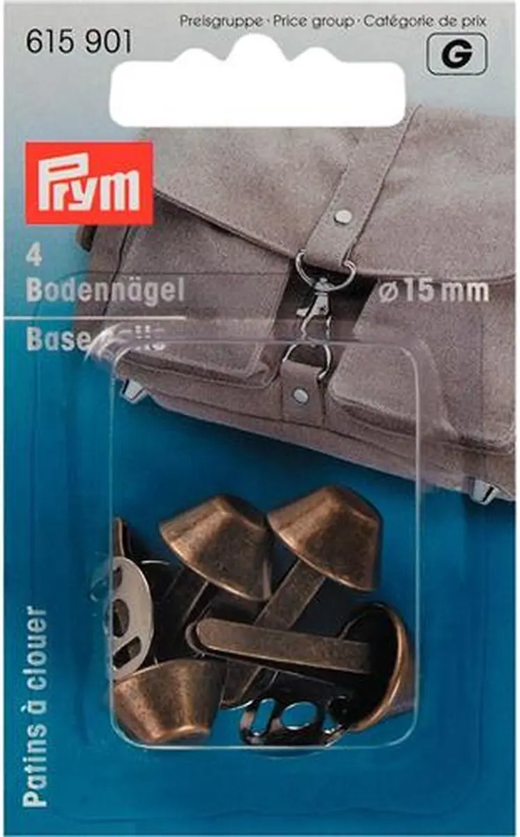 Prym 615901 Bodemnagels voor tassen Ø 15mm