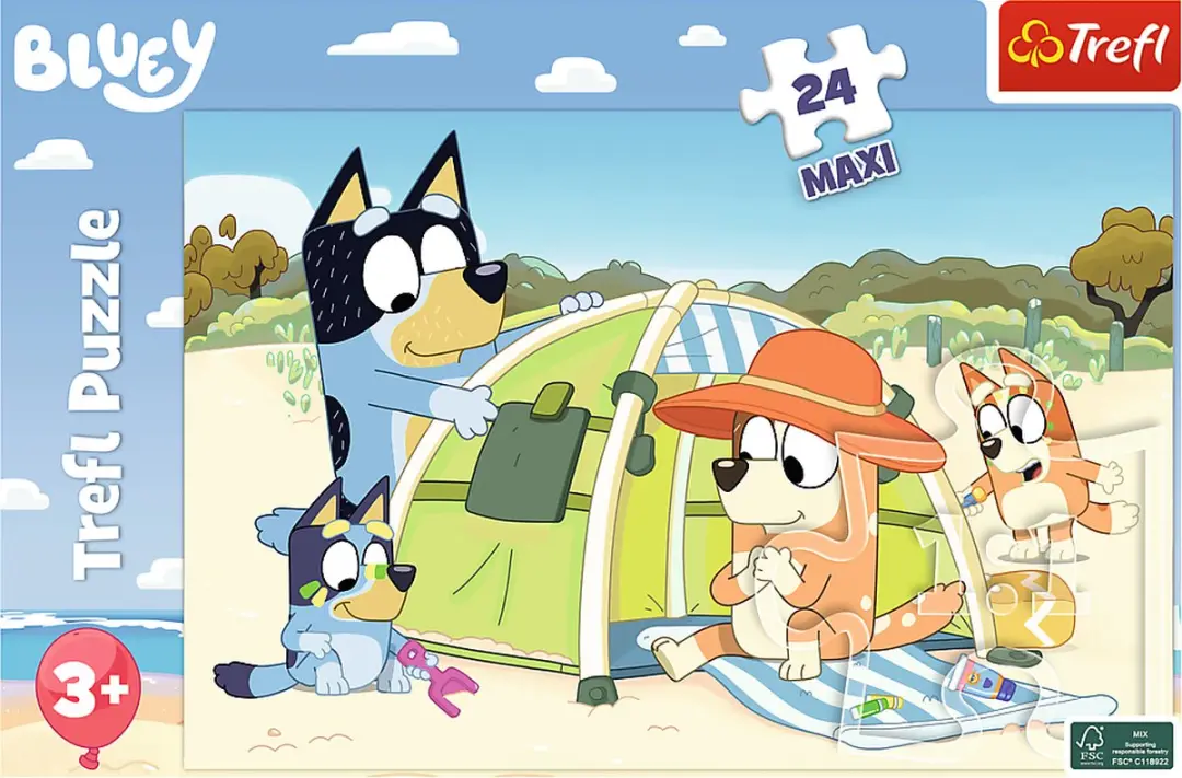 Trefl Bluey's Great Day Maxi Puzzle 590051 - 24 Stuks - Multi Color