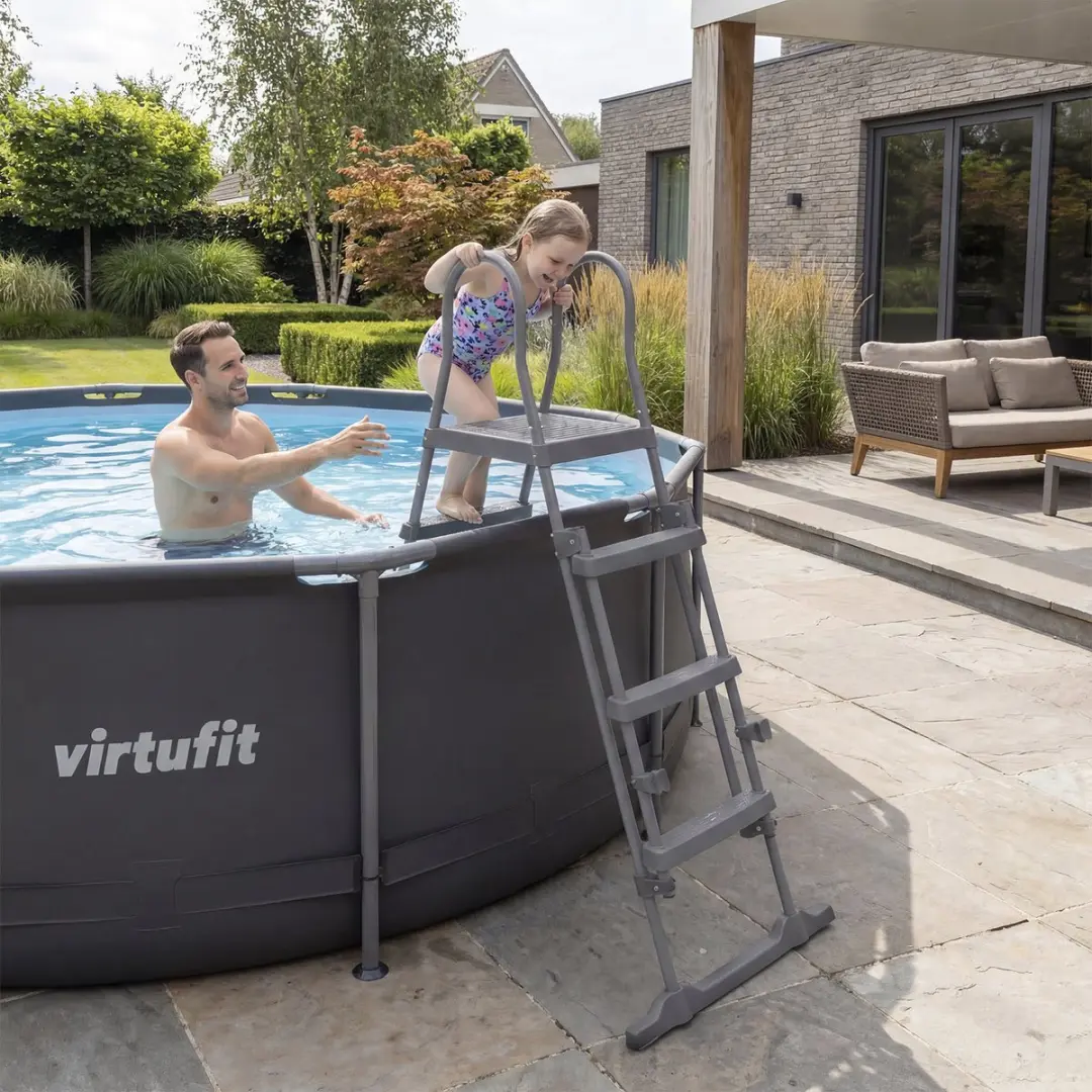 Virtufit Zwembadtrap 122cm - Universeel