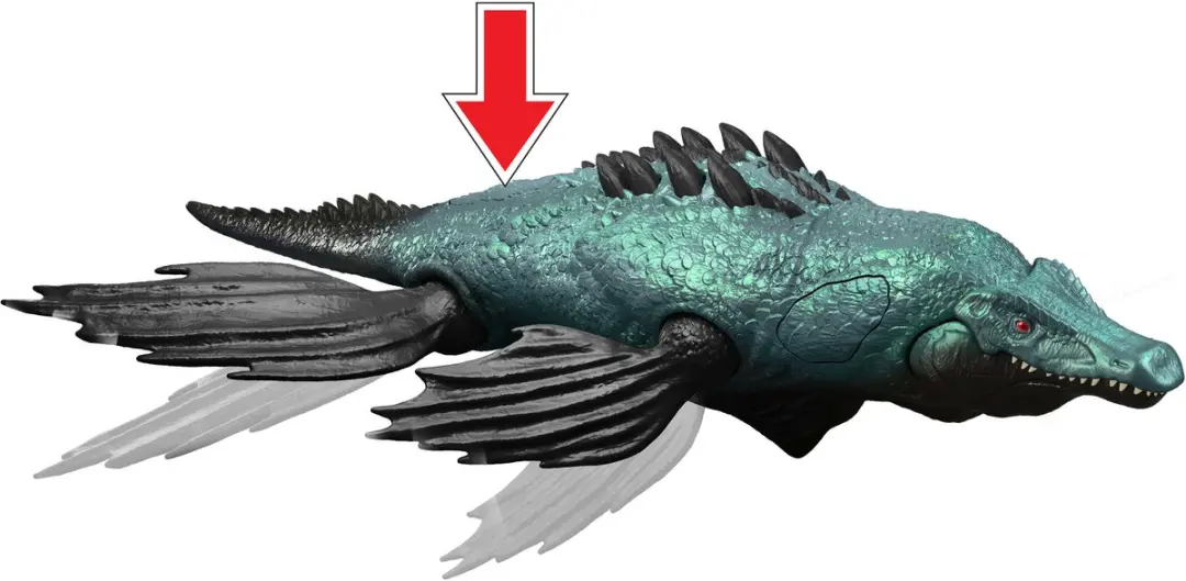 Jurassic World Survival Gigantic Thrashers Liopleurodon JKL87 - Meerkleurig
