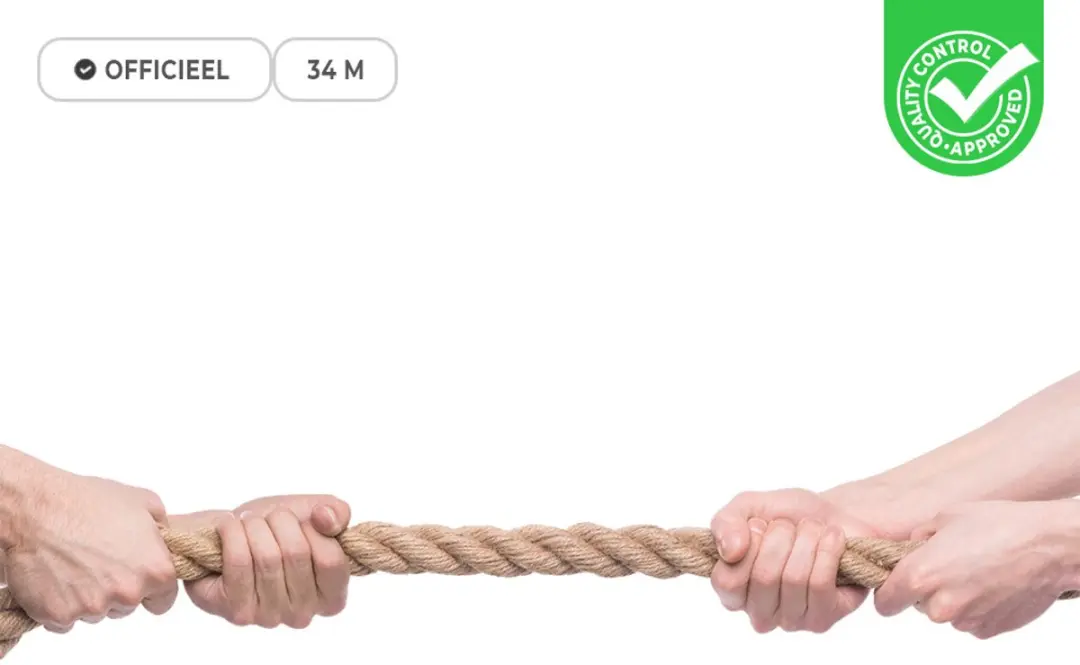 Ubergames Touwtrektouw 34m - Zwart
