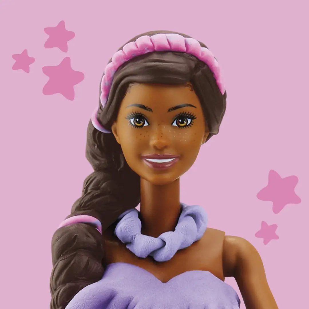 Play-Doh Barbie Fashionista Franjes Speelset - Pop - 13 Stuks