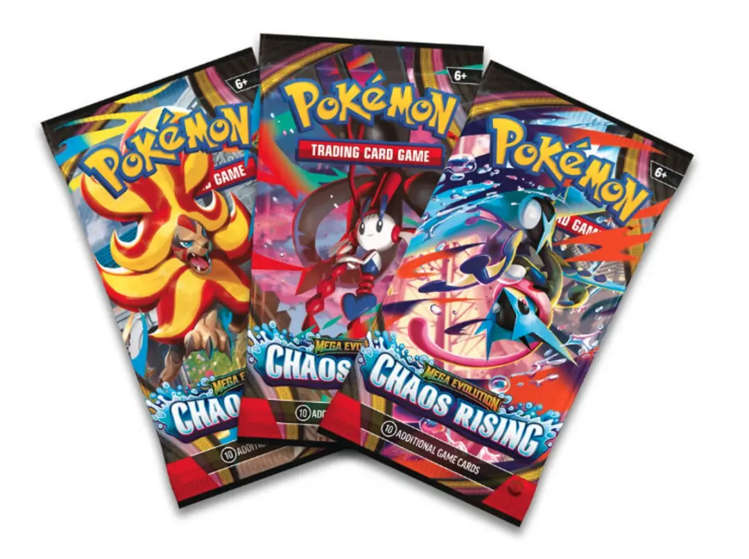 Pokémon Mega Evolution Chaos Rising TCG - 3 Booster Packs + 1 Foil Promo Charmeleon