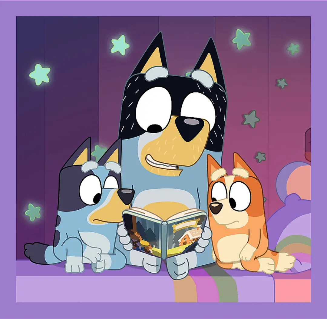 Trefl Bluey 3-in-1 Educatieve Puzzel - 1 Stuk - Meerkleurig