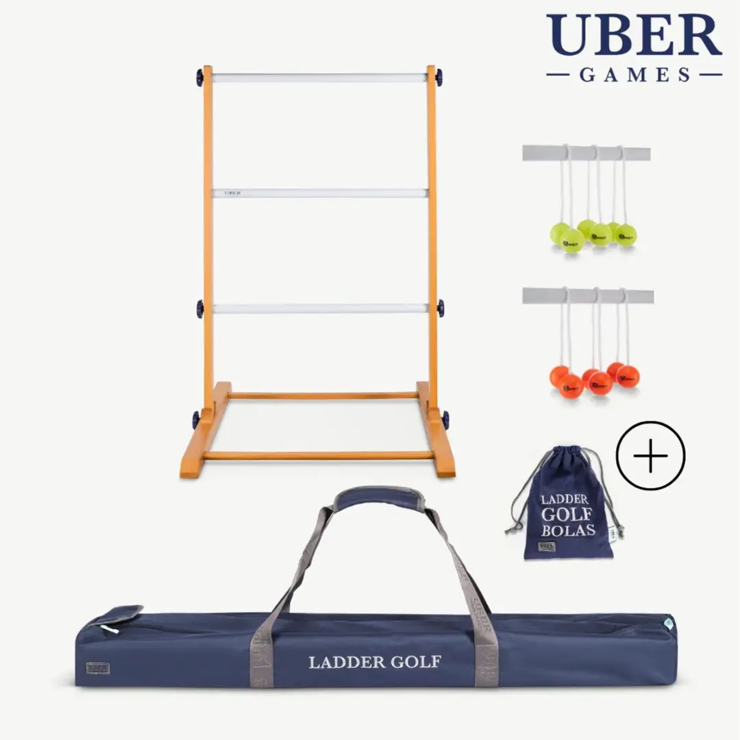 Ubergames Laddergolf - Fluor Geel/Oranje Ballen - Luxe