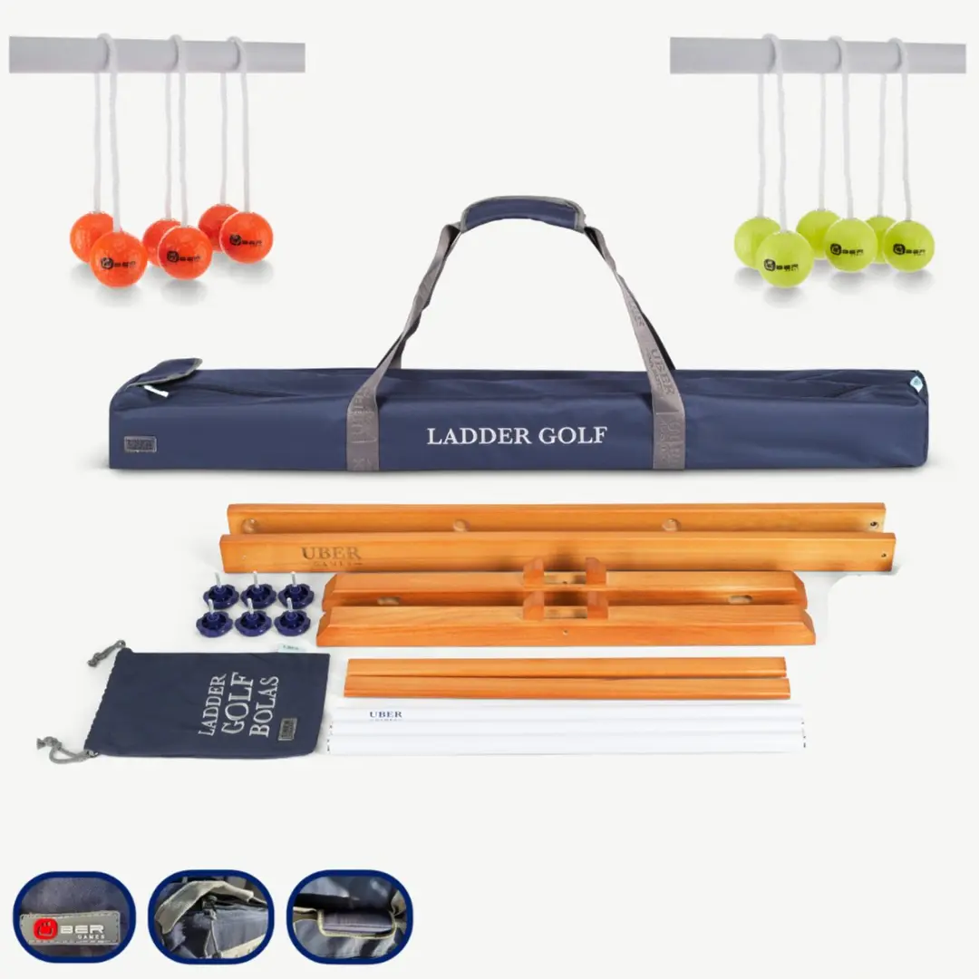 Ubergames Laddergolf - Fluor Geel/Oranje Ballen - Luxe
