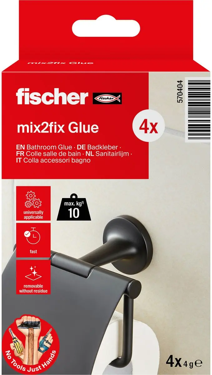 Fischer GOW Multipack Badkamerlijm 4 Stuks - afbeelding 2 van 2