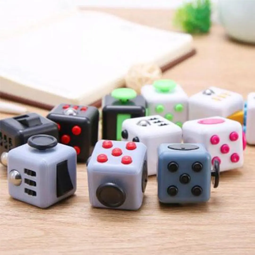 Johntoy Fidget Cube - Rood/Zwart