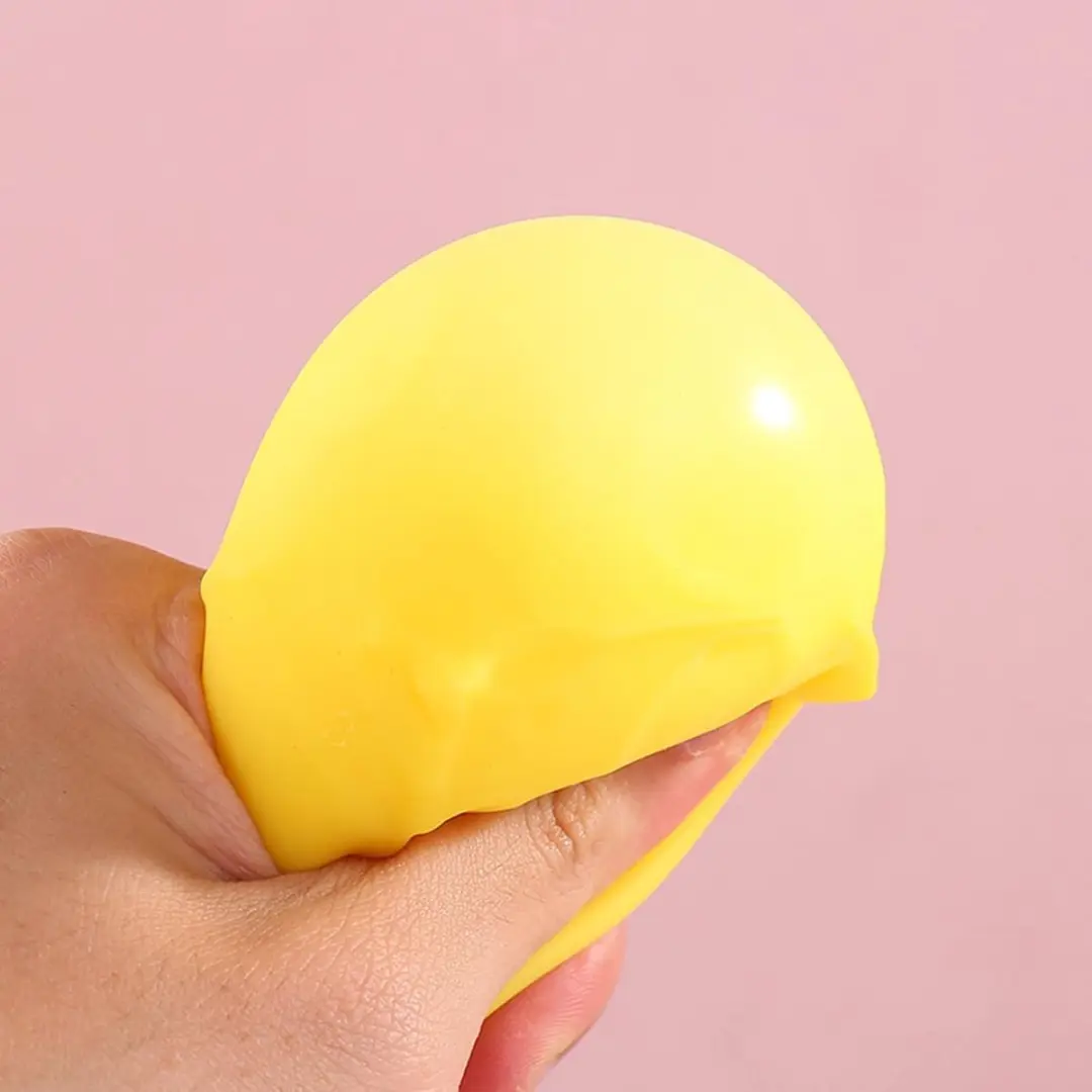 Johntoy Squishy Kaas Stressbal Geel - 2 Stuks