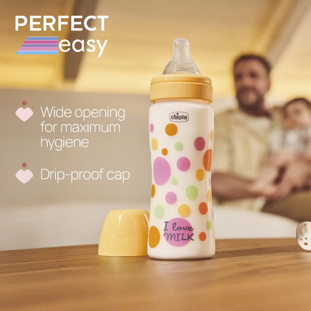 Chicco Perfect Easy Drinkfles 330ml - Oranje