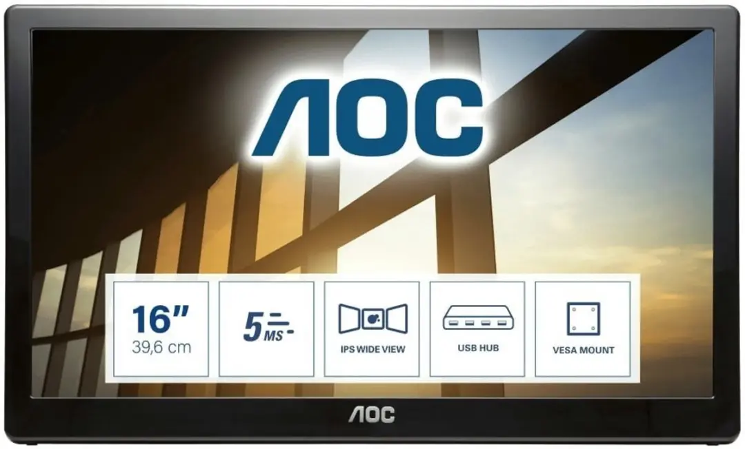 AOC I1659FWUX USB Monitor Full HD