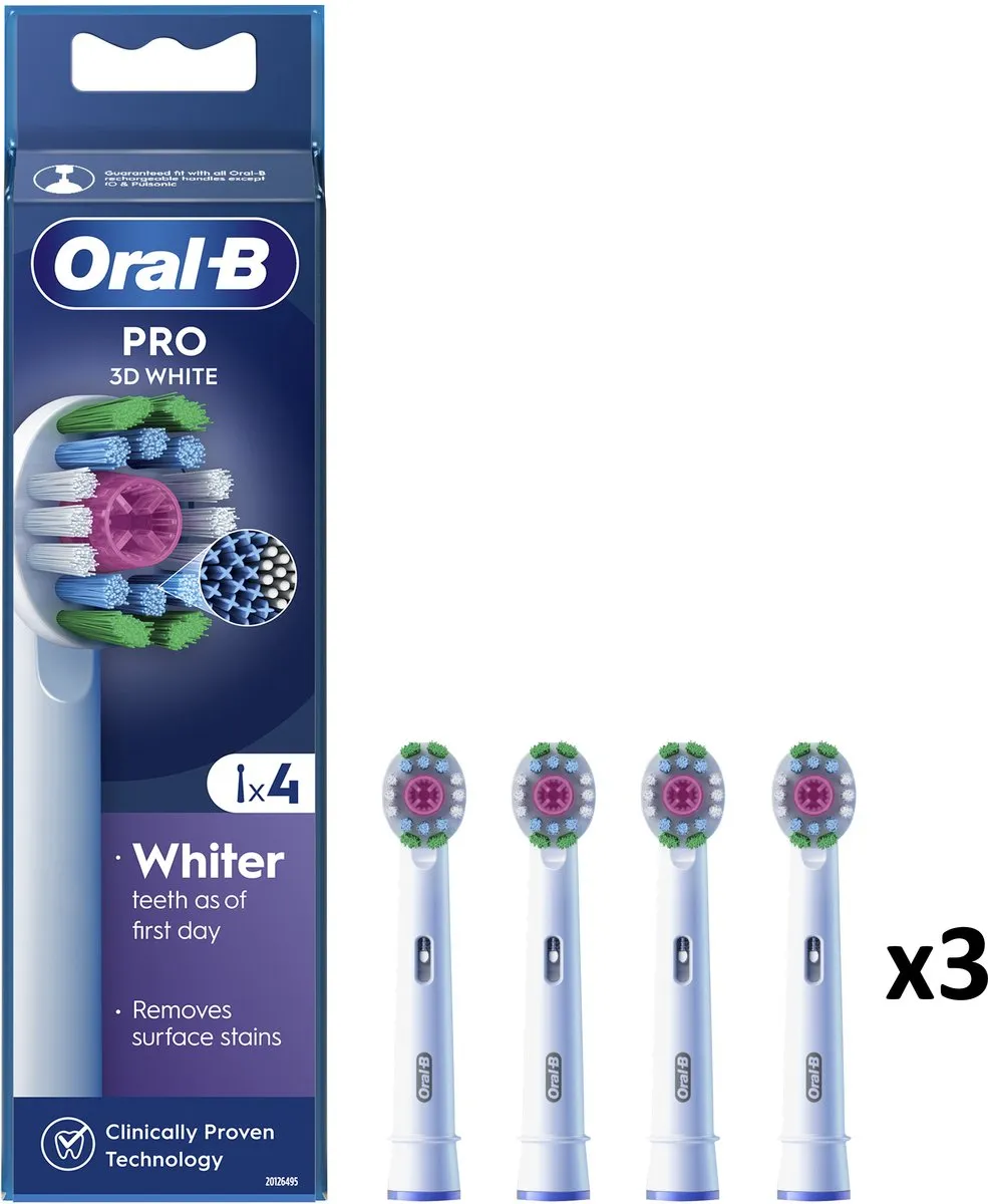 Oral-B 3D White Opzetborstels EB18pRX-4 - 12 Stuks