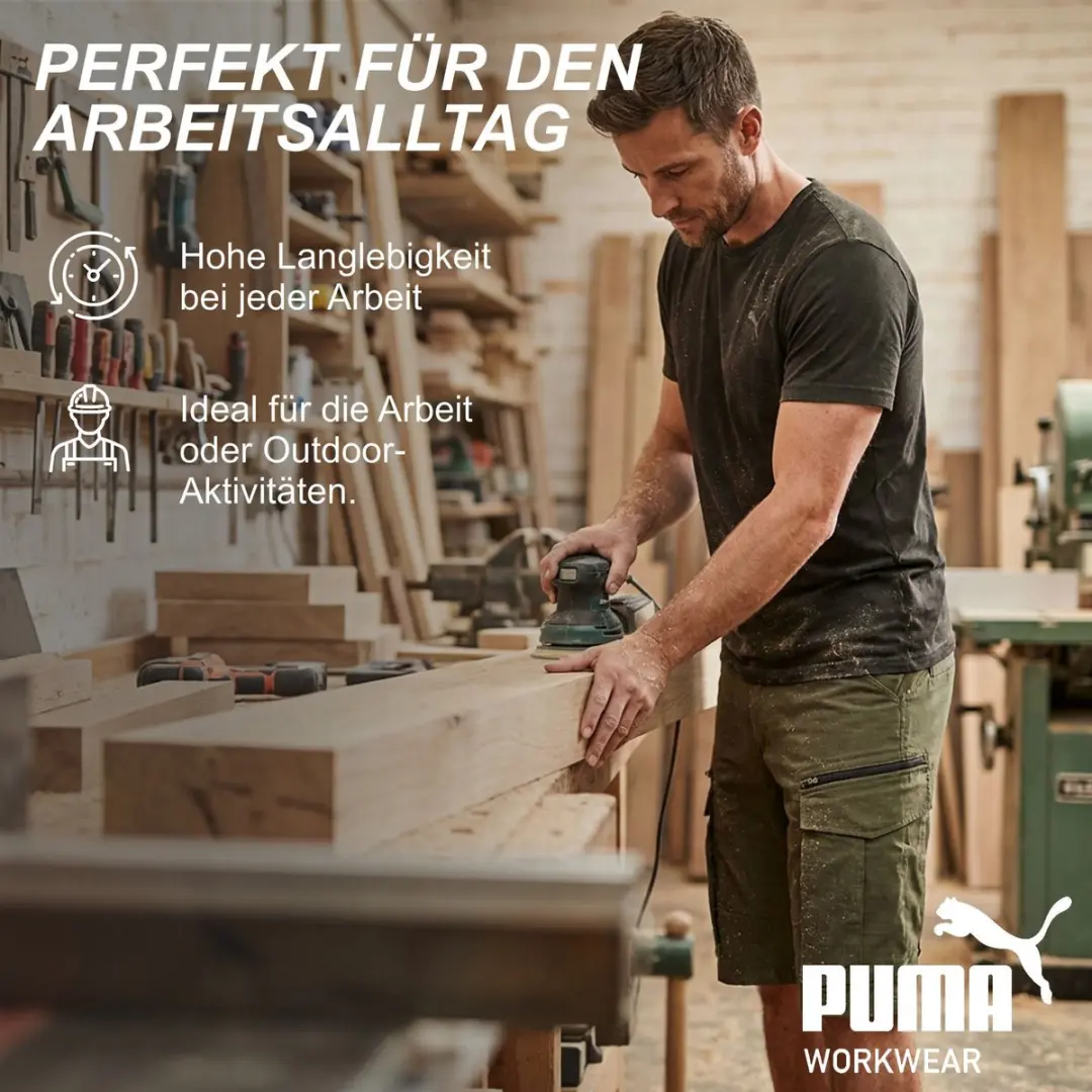 PUMA Workwear Cargoshorts Light Olive - W36