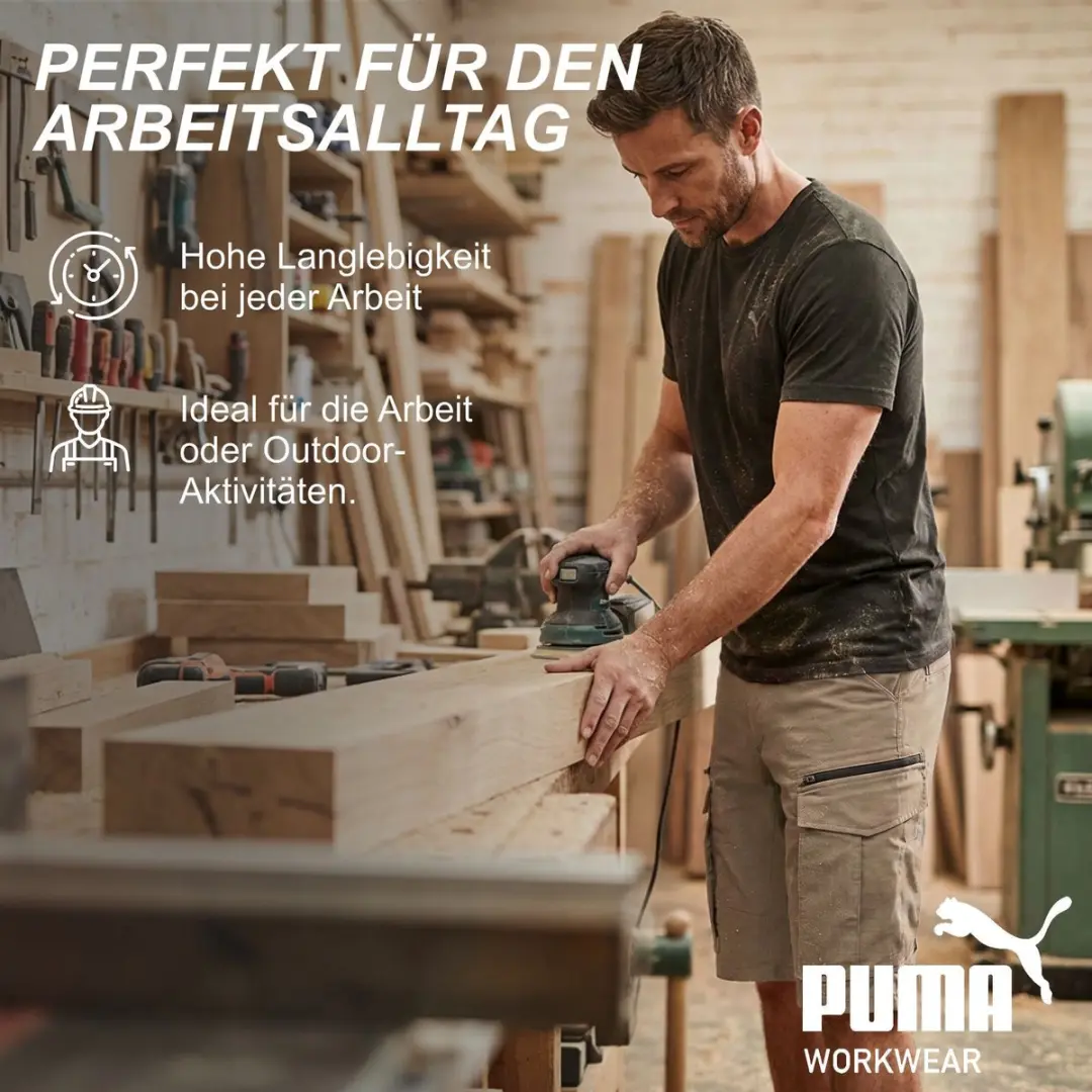 PUMA Workwear Cargoshorts Heren Desert Brown - W38