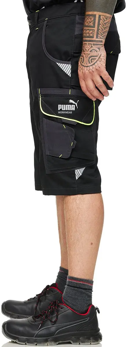 PUMA Precision X Werkshorts Heren 64 - Zwart/Neon