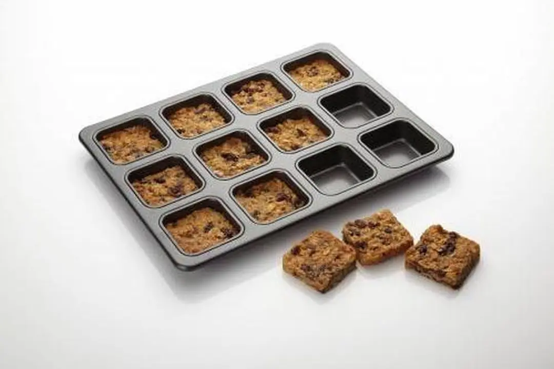 MasterClass Brownieblik 12 Vakjes 34x26cm - Grijs