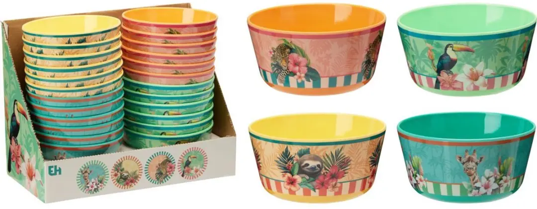 Excellent Houseware Schaal Melamine Ø14xH7cm