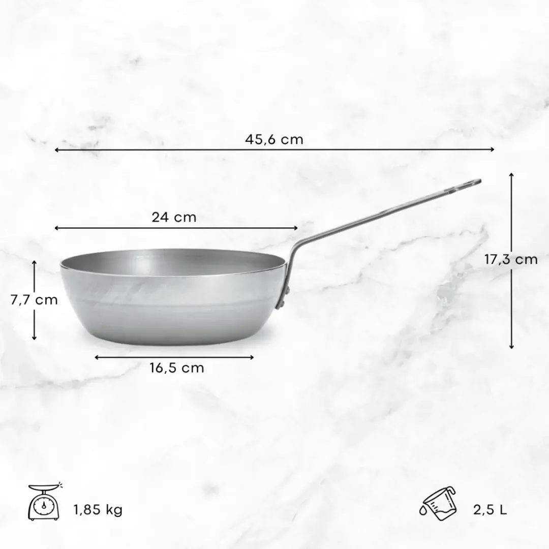 DeBuyer Hapjespan Ø24cm - Grijs